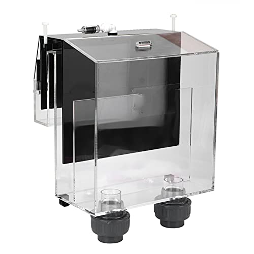 GOTOTOP Acrylic Hang-On Overflow Box for Aquariums - Self-Starting Siphon with Check Valve & Noise-Dampening Cover, Fish Tank Filter Accessory (120 Gallons Capacity)