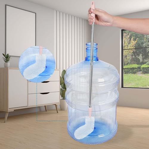 Stainless Steel Bucket Brush, 28 inch, 2 Pack, Nylon Bristles, Plastic Handle, Bendable Head, Suitable for 1 to 5 Gallon Buckets