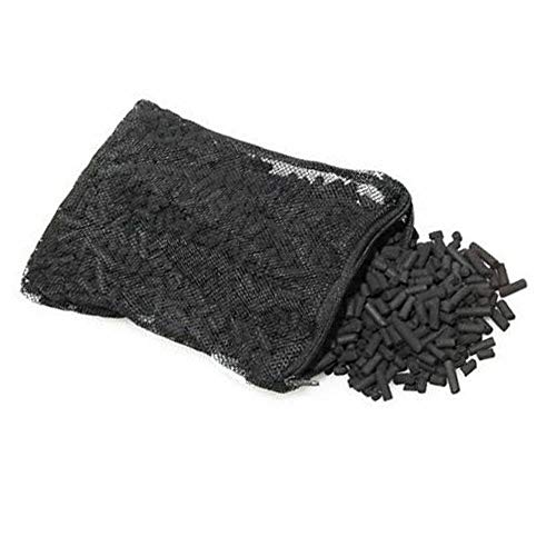 Wave Point Premium Virgin Activated Carbon Charcoal Pellets with 1 Filter Media Bag (Free) for Aquarium Fish Tanks Koi Pond Canister Filter Reef Filters (10 oz)