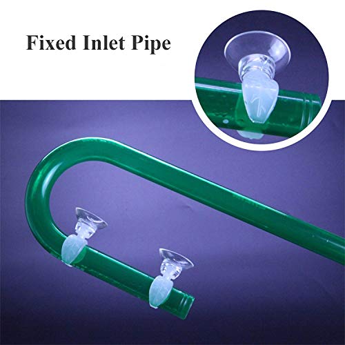 Aquarium Heater Clip Holder Aquarium Tube Clip Suction Cup Clip, 4 Pieces (Clip Inner diam:0.69")