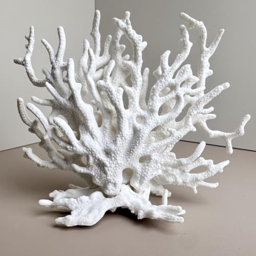 Fish Tank Decorations,Aquarium Corals Decoration, Aquarium Ornaments, Fish Tank Coral, Aquarium Corals Decoration, Fish Decorations for Aquarium (White, Medium) - color: White