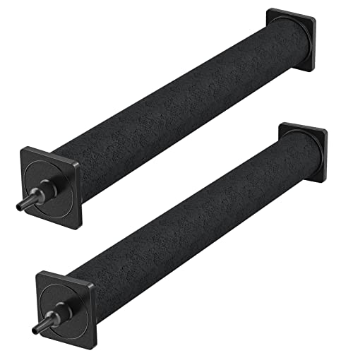 Pawfly 16 Inch Air Stone Cylinder for Larger Pumps Bubble Diffuser Release Tool for Large Aquariums Outdoor Pond Garden Circulation Systems and DWC Reservoirs, 2 Pack