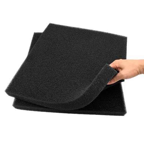 Aquarium Filter Bio Sponge Pad, Foam Sponges Filter Media, Cut fit it Filter Accessories for Fish Tanks and Ponds (18"x18"x1.6" (35PPI) 2 Pack) - size: 18"x18"x1.6" (35PPI) 2 PACK