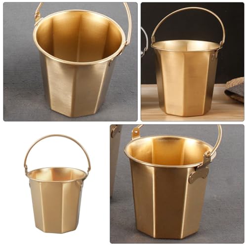 Toddmomy Stainless Steel Water Bucket Handle Portable Storage Container for Outdoor Camping Fishing and Household Use and Deep Design for Versatile Liquid Storage