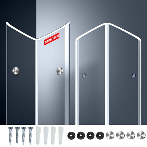 MONOID Wall Corner Protector, 2 PCS Furniture Edge Protection, PC Anti-Bump Guards Avoid Scratching Corner Trim for Door Frame, Table, Countertop, Stair, Wall-Mount, Clear, 1.97IN×47.24IN/5CM×120CM - color: Clear, size: 47.24" X 1.97" w/screws