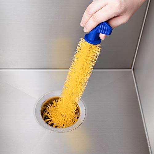 Mr. Scrappy Universal Garbage Disposal Brush, Sturdy Grip Handle, 11-Inches,Yellow - style: Brush