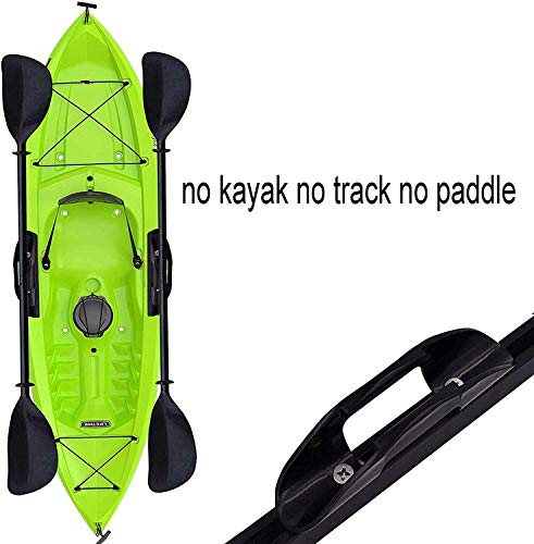 Pmsanzay Kayak Paddle Clip Fishing Net Clip - Pack of 2 - Black Rubber - Fishing Accessory
