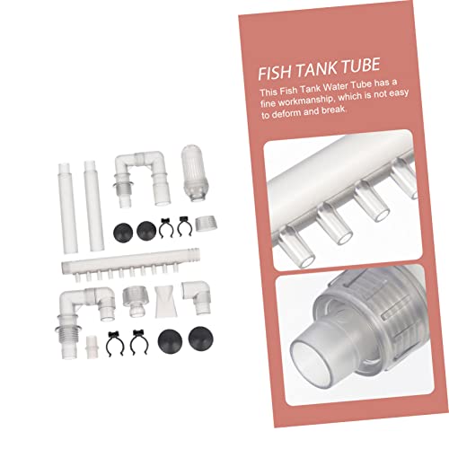 1Set Replacement Water Tube for Aquarium Plastic Inflow Outflow Tubing Accessory for Fish Tanks Lightweight and Compact Design for Easy Use and Storage