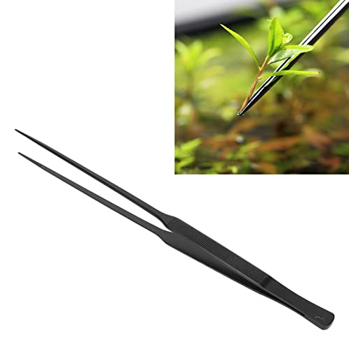 Stainless Steel Aquarium Tweezers, Aquarium Tools Kit, Aquarium Aquascaping Tool, Long Handle Fish Forceps, Aquarium Maintenance Tool for Fish Tank Plants Gravel Corals