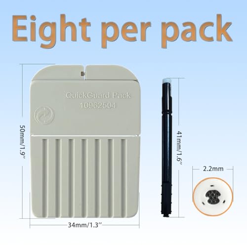 QuickGuard 10962504 Filters for Selected Signia and Connexx Hearing ITE Hearing Aids - Cleaning Brush Kits with Carry Case-6packs