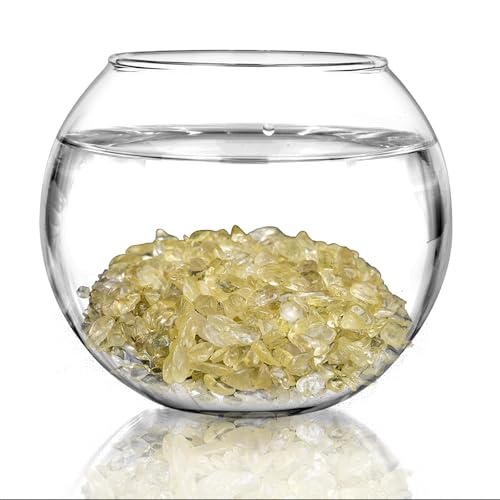 Pebbles Polished Gravel,Natural Polished Stones for Flower Bed Fish Tank Plants 3.5-Oz(Yellow) - color: Yellow