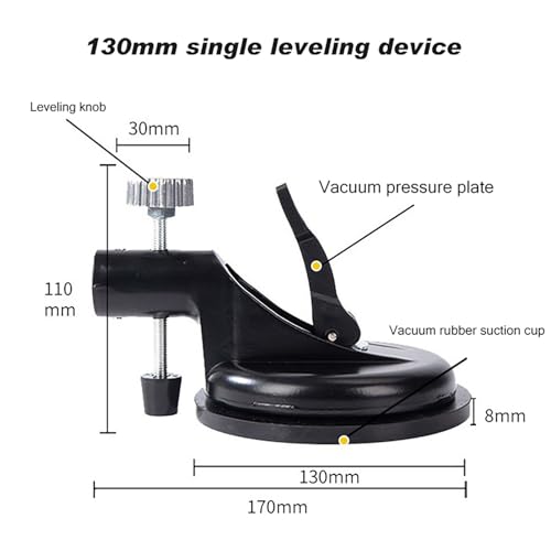 Countertop Seam Leveling Tool With Vacuum Suction Cup | Adjustable Height Alignment Tool For Granite, Tile, Glass & Wood Surface Installation
