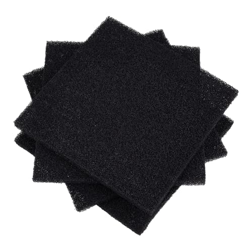 OLYCRAFT 4Pcs 25 PPI Aquarium Bio Sponge Filter Media Pad 9x9 Inch Filter Foam Sponge Pads Aquarium Dual Filtration Pad Cut-to-Size Foam for Aquarium Fish Tank Pond Filters Sumps Reef Canister