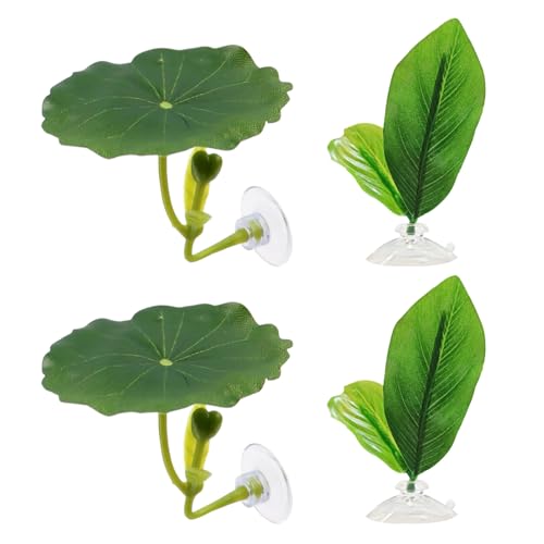 Betta Resting Leaf – Artificial Aquarium Plant Bed, Fish Tank Sleeping Pad | Soft Floating with Strong Suction Cup Support for Betta Comfort Relaxation