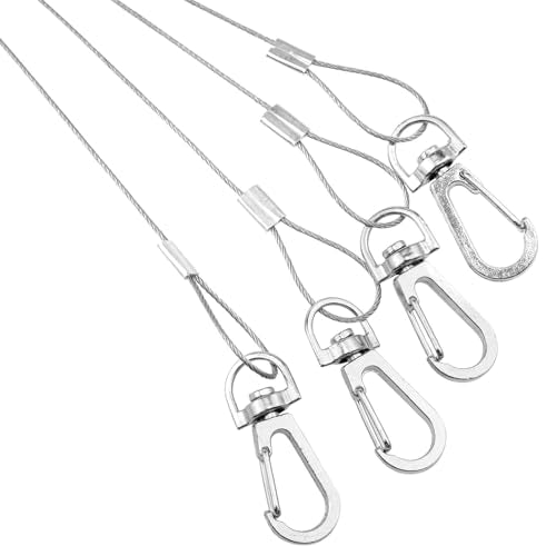 304 Stainless Steel Plant Hanger 35.5 cm Adjustable Steel Wire for LED Plant Growth Lamps Aquarium Fish Tank Lamps Indoor Plant Suspension Racks (Heavy-Duty Lamp Racks) 1PCS