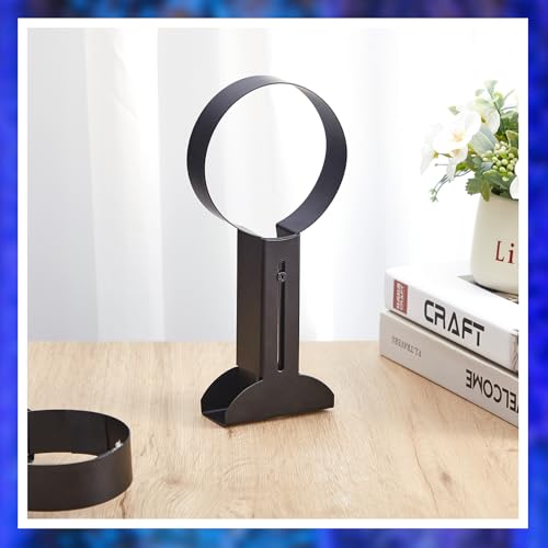 4 Pcs Sensory Bubble Tube Wall Bracket Extending 11 cm Diameter Wall Mounted Bubble Light Holder Water Floor Lamp Holder to Prevent Spillages and Keep Fish Aquarium Tank Stand Safe (Black) - color: Black