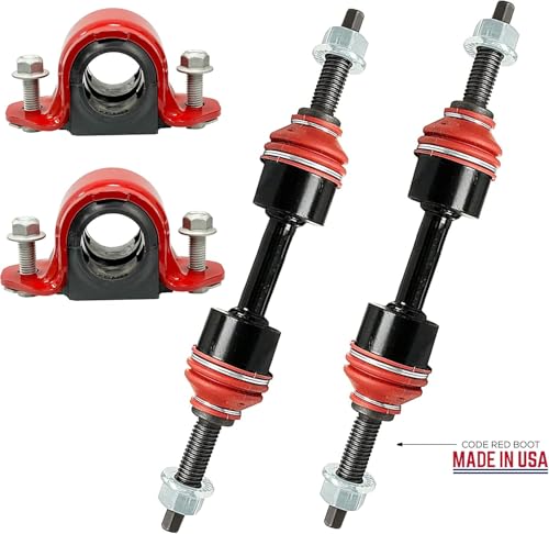 Suspension Dudes 6PC Front Sway Bar Stabilizer CODE RED EXTREME OEM Bracket/Bushing Kit FITS F-150 2015-2020, Expedition 2007-2024, Navigator 2007-2024, K750074 K201486 7L1Z5484C Bushings Made In USA - size: CODE RED Bracket + Link / 36 MM Bar