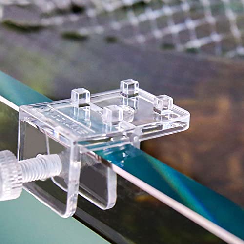 2pcs Fish Tank Aquarium Glass Cover Holder Acrylic Clip Holder Clamp Tools for Fish Tank Anti-Escape Glass Cover Clip