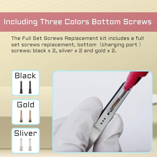 Inner Complete Screws Set and Full Internal Metal Bracket Kit Replacement for iPhone Xs MAX Plate Cover Bottom Small Screw Parts with Repair Tools Screwdriver for XSMAX