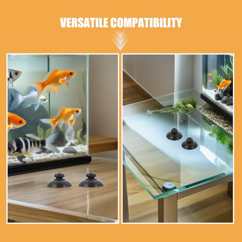 DOITOOL 60PCS Fish Tank Pump Suction Cups Soft Rubber Fish Tank Oxygen Suction Cups 2.5cm/0.98" Clip Sucker for Aquarium Air Pump Hold