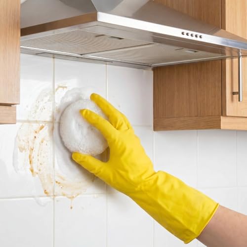 Blulu 15 Pcs Plastic Dish Scrubbers for Dishes Pot Round Nylon Pad, Mesh Scouring Non Scratch Pads (White) - color: White
