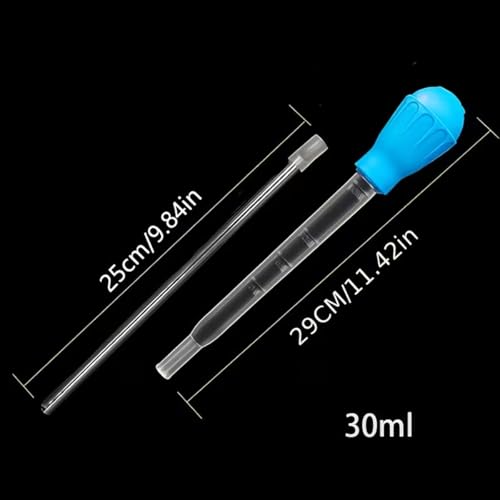 Aquarium Siphon Vacuum Cleaner,Manual Fish Tank Water Changer,Gravel Cleaning Siphon Hose,Plastic Water Pump for Freshwater Saltwater Tank,Random Pattern - color: 29CM/11.4in