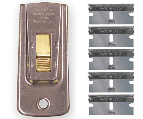 IVY Classic 11156-2: Razor Blade Scraper, 2 Pack, with 10 High Carbon Steel Blades, Made in USA - style: 2 Scrapers + 10 Blades