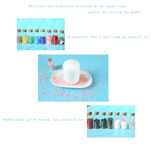 Pink Crushed Glass Craft Glitter,Irregular Broken Sprinkles,2-4mm Crystal Chunky Glass Chips,for DIY Fish Tank Fountain Flower Home Decoration,Or Vase Resin Colorful Transparent Filler.(100g) - color: pink