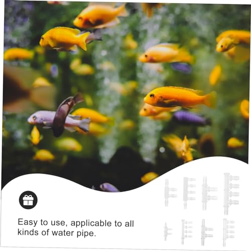 Alipis 40pcs Hose Connector Reducer Fitting for Fish Tank Flexible Water Supply Adapter Compact Design for Easy Installation High Pressure Resistance for Aquariums and Plumbing