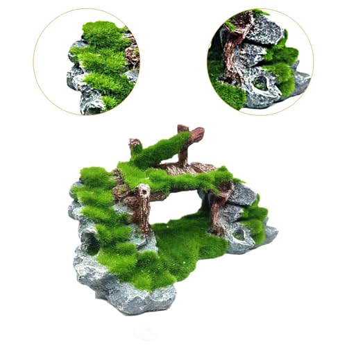 predolo Aquarium Decor Fish Shelter for Small Fish, Bridge Shape - color: Bridge Shape