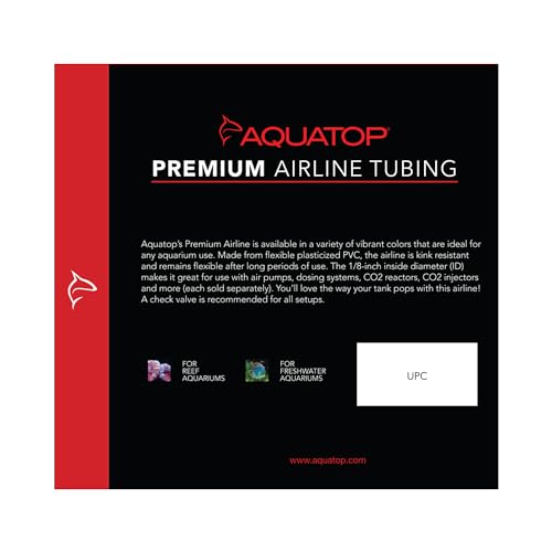 Aquatop Blue Color Premium Airline Tubing, 13 feet (4-Meter), 1/8" Inside Diameter, AT-4BL - color: Blue