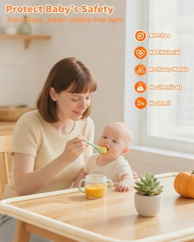 Edge Corner Protector Baby Proofing, 6.56FT 0.6'' Thicken L-Shape Furniture Fireplace Safety Bumper Guard with 6 Corners, Pre-Taped, Soft NBR Rubber Foam, Table Edge Protector for Baby (Beige) - color: Beige, size: 0.6''Th (6.56ft)