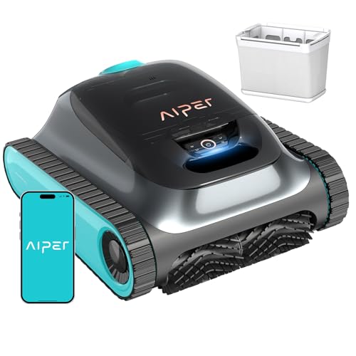 (2026 Upgrade)(Renewed) Aiper Scuba S1 Robotic Pool Cleaner, Weekly Custom Cleaning Plan, 270 Min Runtime, Over-the-Waterline Scrubbing, Smarter Navigation - color: Blue