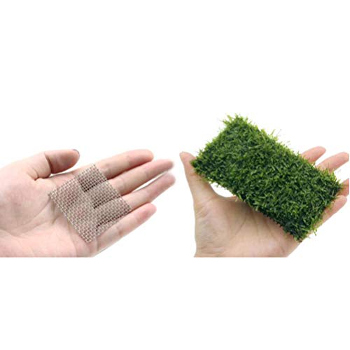 POPETPOP 10pcs Stainless Steel Wire Mesh Pad for Aquarium Plants Moss Net for Easy Planting and Decoration and Tear-Resistant Water Grass Holder