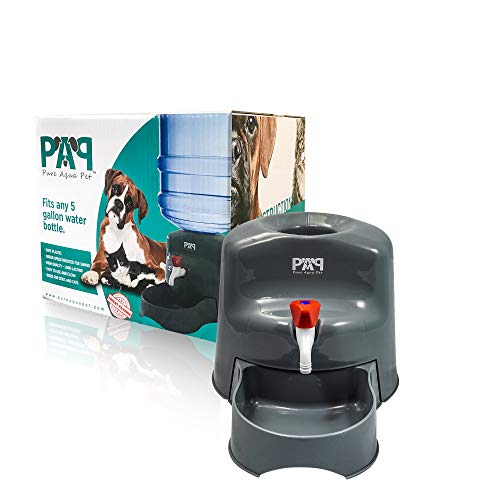 Pure Aqua Pet Water Dispenser (Fits 5 Gallon Bottles) Smart, Upright Design | NOT Automatic | Supports Small, Medium, Large Cats and Dogs | Heavy-Duty, BPA-Free Plastic