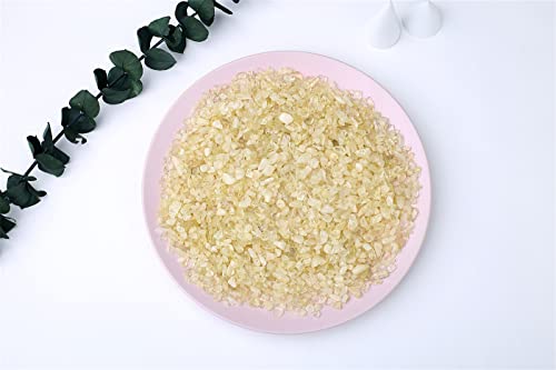 MAIBAOTA Natural Citrine Crystal Quartz Rocks Chips Vase Filler Rocks for Succulent Plant Small Fish Tank Aquarium Gravel Decorative Pebbles Stones(200 gram) - color: Yellow-Citrine Crystal, size: 0.45 Pound