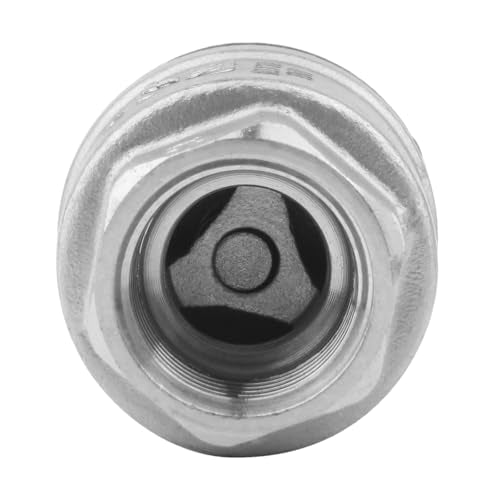 1/2 Inch Vertical Check Valve SUS304 Spring Loaded Check Valve in-line Low Cracking Pressure CF8M WOG 1000 - size: 0.5 Inch, style: Spring