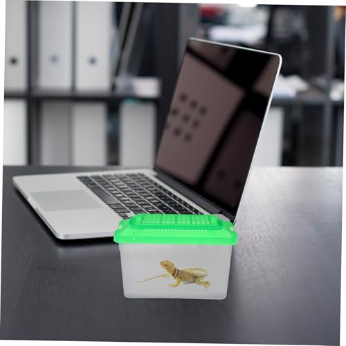 Portable Handheld Pet Transport Container Plastic Aquarium Turtle Box Lightweight Reptile Carrier for Travel Multi Functional Fish Tank for Hamsters and Turtles