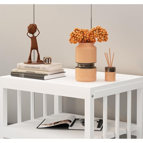 Living Room Sweeper Shelf Organizer Storage Cabinet Movable Fish Tank Rack with Wheels(White Frame+Black) - color: White Frame+black