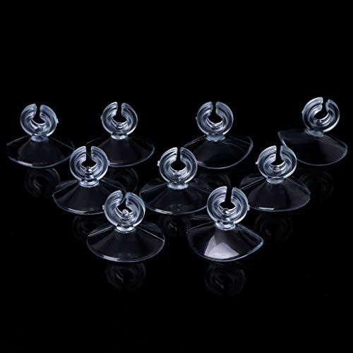Aquarium Suction Cup 10 Pieces Aquarium Suction Cup Diameter 1.2in Sucker with Clips Fish for Pipe Hose Tube Holder