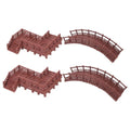 Ciieeo 4pcs Aquarium Miniature Landscape Figurines – Z-Shaped Staircase Arch Bridge – Fish Tank Decoration Accessories for DIY Fairy Garden and Bonsai Scene