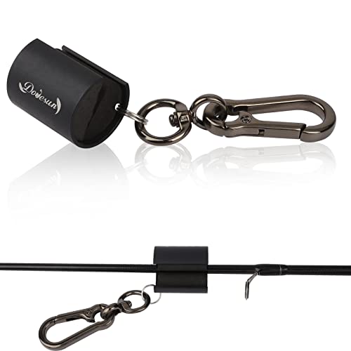 Creek Rod Clips Wearable Fishing Rod Holder Clip Fly Fishing Pole Accessories 1PCS & 2PCS - color: Cylindrical-Black-1PCS