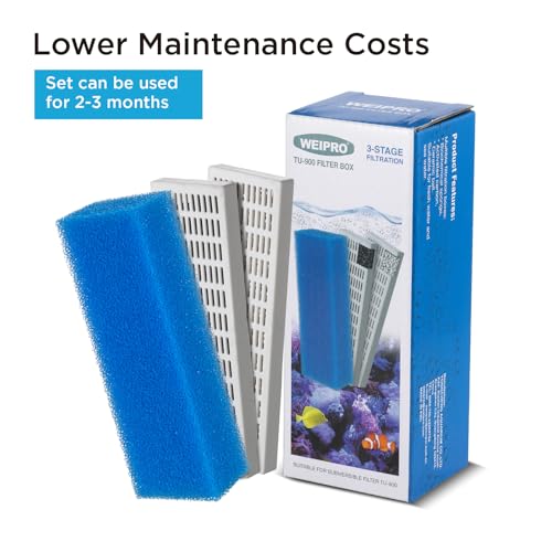 Replacement Cartridge for Aquarium UV Filter TU-700 with Aquarium Filter Foam, Active Carbon and Ceramic Ring(TU700-S) - size: Replacement Filter Sponge(TU-700)