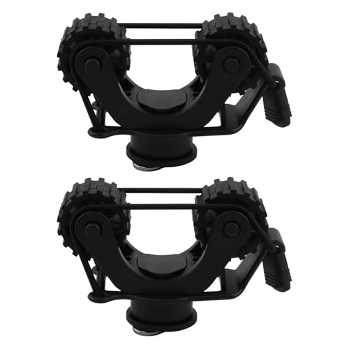 2Pcs Adjustable Kayak Paddle Holder with Dual Heads – Universal Track Mount for Paddles, Fishing Rods & Nets – Kayak Fishing Accessories
