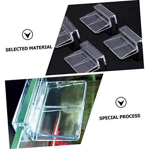 Mikikit 15pcs Aquarium Stand Acrylic Brackets Fish Tank Cover Holder Practical Rack for Aquarium