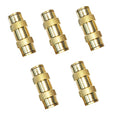 1/2" Tube OD Push-to-Connect Pneumatic Fittings Set - DOT Air Brake Line Fittings, 5pcs Air Hose Quick Connect Fittings - color: DOT Air Fittings Union, size: 1/2 Inch