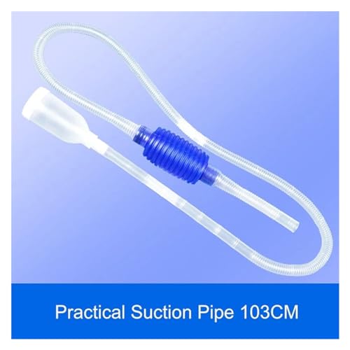Aquarium Manual Cleaner Siphon Gravel Suction Pipe Fish Tank Vacuum Water Filter Change PumpTools Fishbowl Supplies For Home, Blue