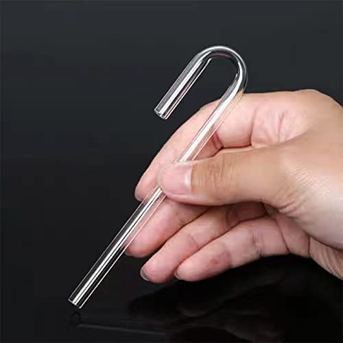 2X Acrylic U Shape Tube for Aquarium Air Pump Fish Tank Accessories Aquarium CO2 Diffuser Connector Tube - size: Acrylic