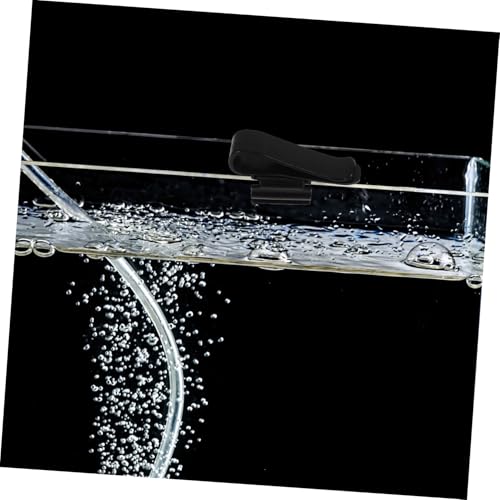 Milisten 6pcs Aquarium Hose Tube Holder Clamps Fish Tank Water Pipe Buckles Plastic Hose Clips for Easy Water Change and Air Pump Tube Management - color: Black