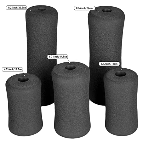 Sponge Foam Foot Pad Roller Pair, Used for Replacing Gym Exercise Equipment, Suitable for 1-inch Rod (Foam 5.12" X 2.76" Od X 0.87" Id) - color: Foam 5.12" X 2.76" Od X 0.87" Id